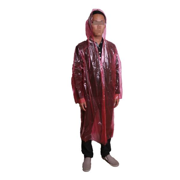 R4202:long-style PE raincoat