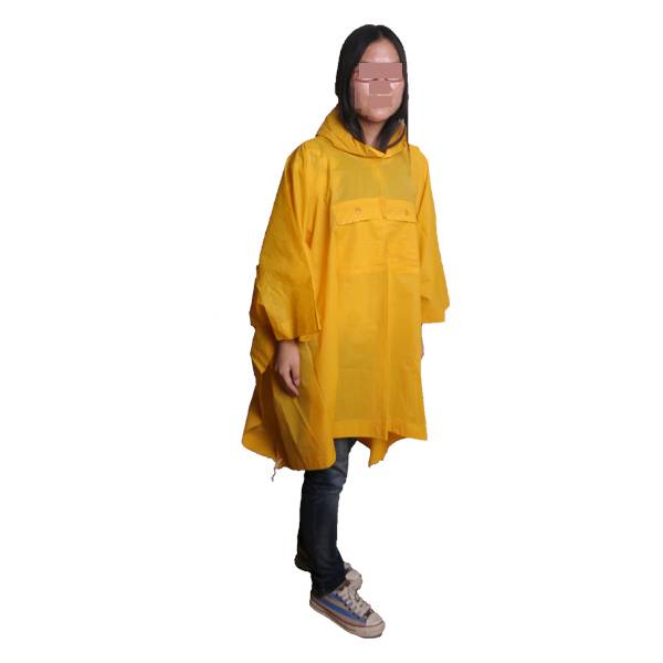 R4003A:economic poncho with pocket