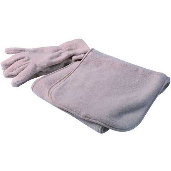 polar fleece glove and scarf,polar fleece set