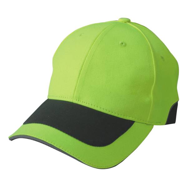 568: reflective fabric cap,6 panel cap,neon cap