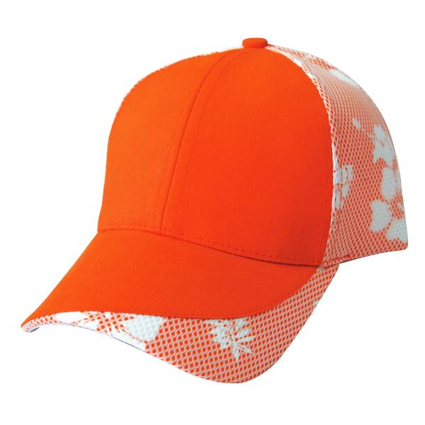 558: flower printing cap, cotton cap,6 panel cap